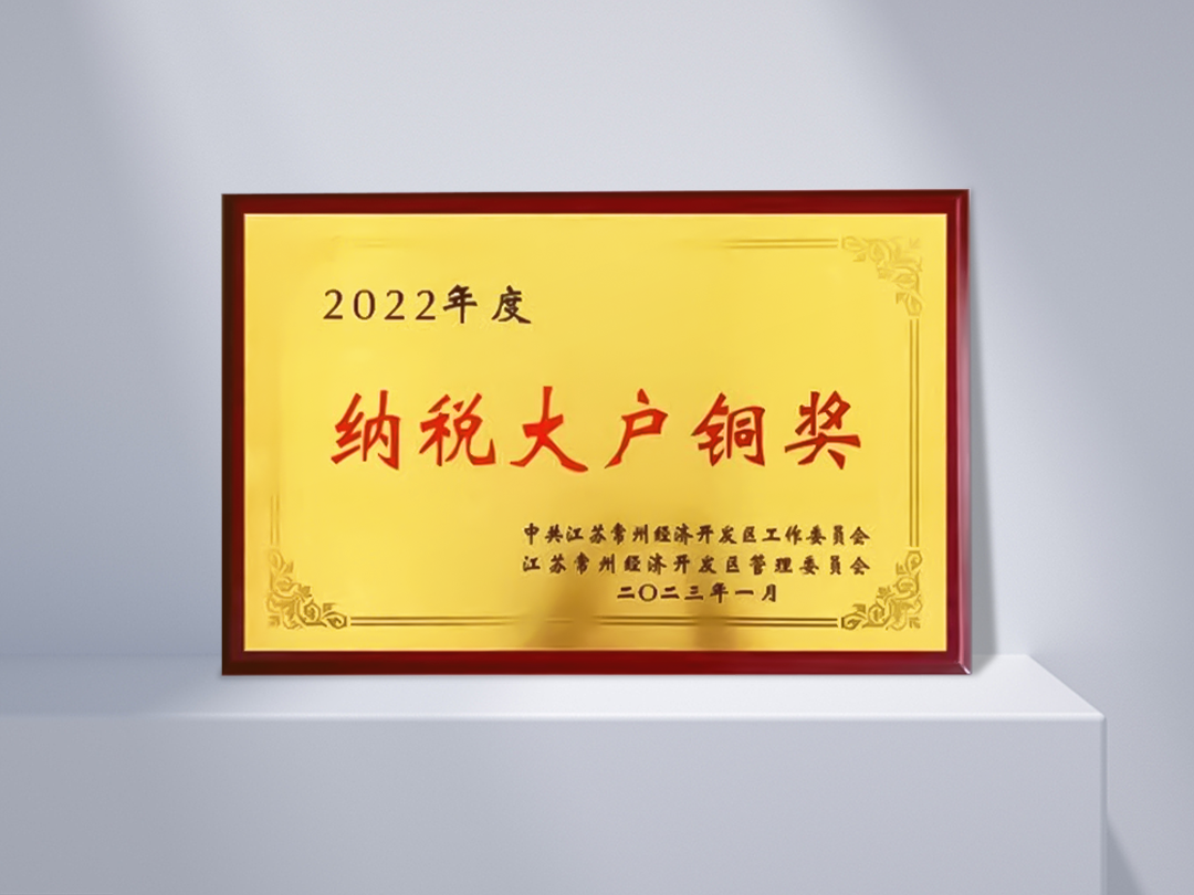 2022年度“纳税大户铜奖”